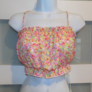 Show Me Your Mumu Dakota Top Beachy Blossom Print Size L Women's NEW